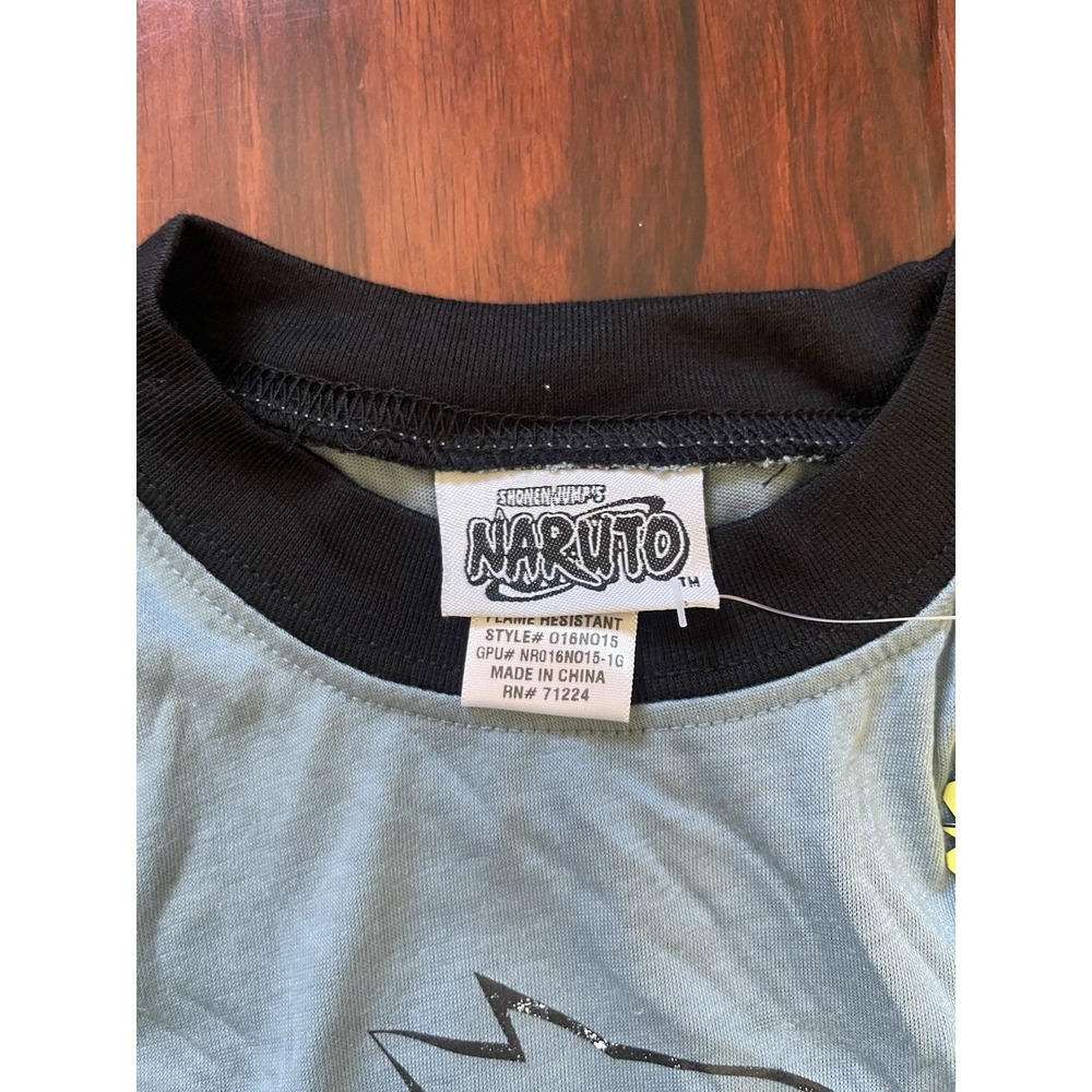 Naruto Kid's Clothing Pajamas Deadstock Vintage Y2K 2002 Lot Of 4 3 Tops 1 Pants - Picture 4 of 16